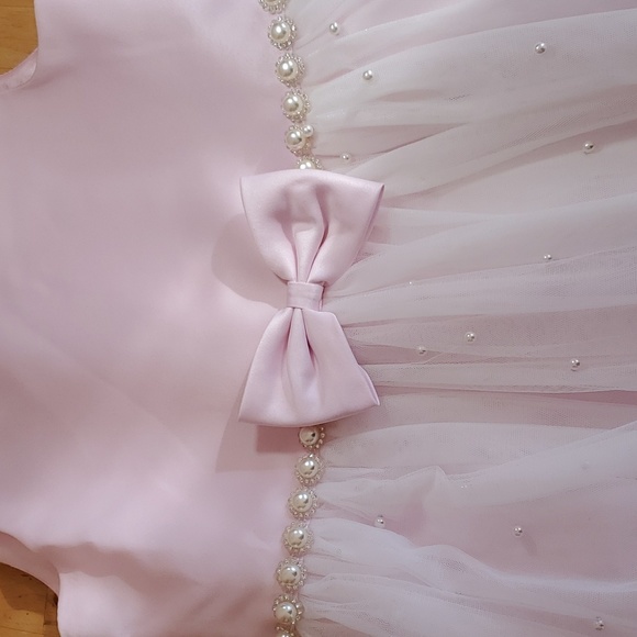 Girl Princess pearl Dress Gown - Picture 9 of 12
